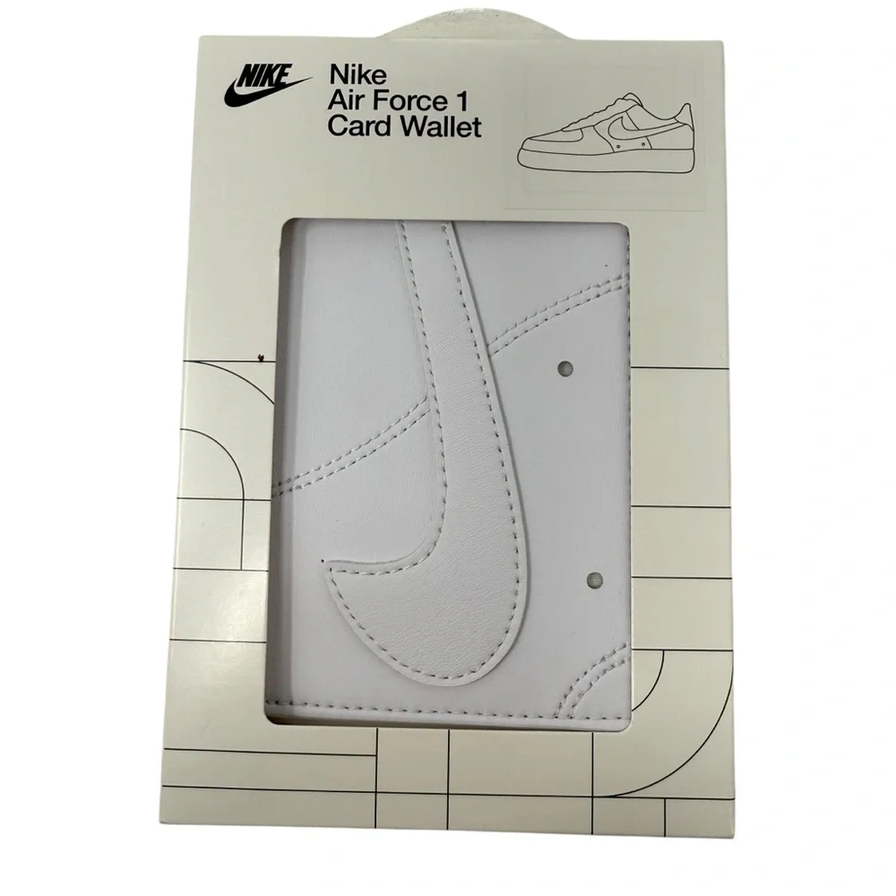 NWT Nike Air Force 1 White Card Holder wallet New
